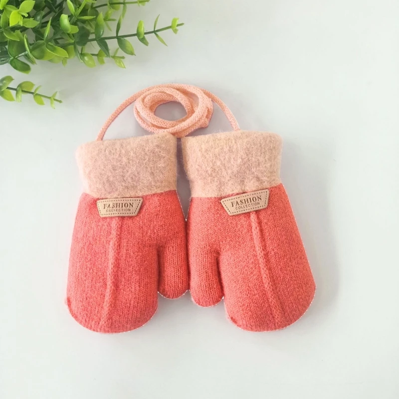 Manoplas infantiles transpirables de invierno – Guantes tejidos cálidos - imagen 3