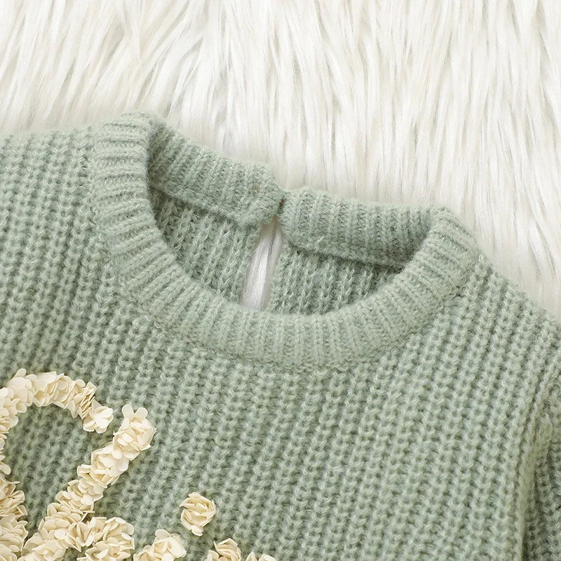 Body para bebé recién nacido, mono tejido para niño y niña, ropa de otoño de manga larga para niños pequeños, monos de 0 a 18M con letras a la moda - imagen 3