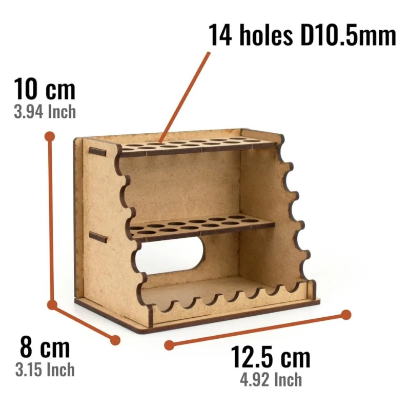 Organizador infantil de madera para lápices y escritorio - imagen 2