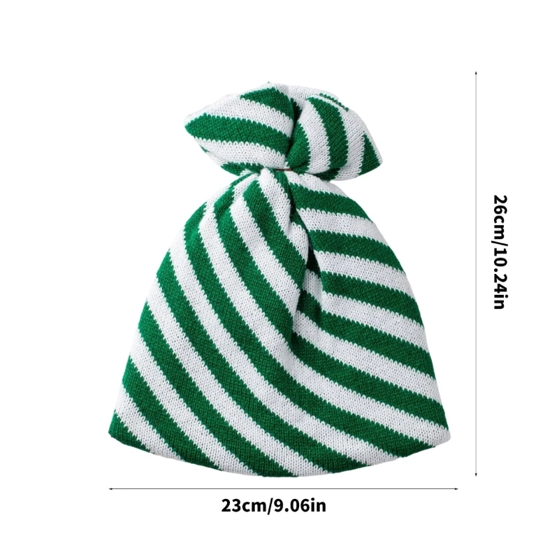 M76C encantadores sombreros de Navidad moldeados con dulces para bebés, sustancia acrílica suave, sombrero fino de Winterfest, complemento festivo infantil - imagen 4