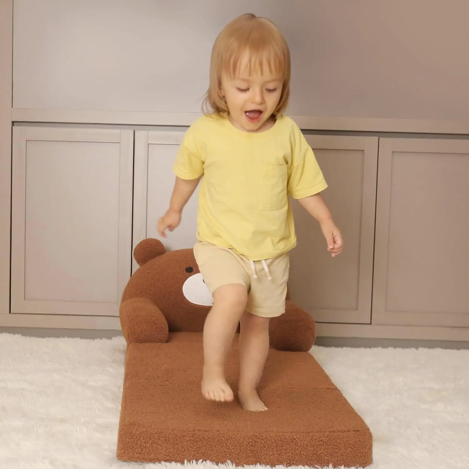 Sofá perezoso para niños, sofá de dormitorio individual, silla reclinable y para dormir, sofá pequeño plegable, sofá para niños - imagen 5