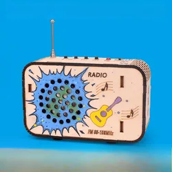 Kit de modelo de Radio DIY, física educativa, ciencia, invención, proyecto de montaje electrónico hecho a mano para niños, experimento científico