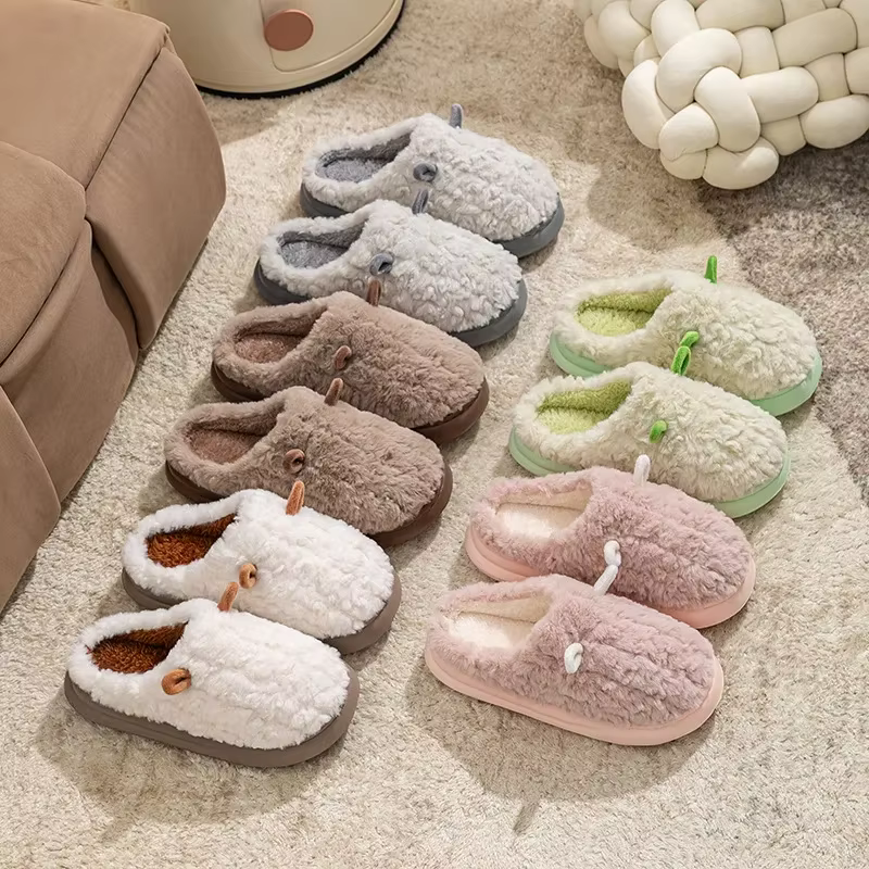 Zapatillas de invierno mujer con forro polar y suela antideslizante - imagen 2
