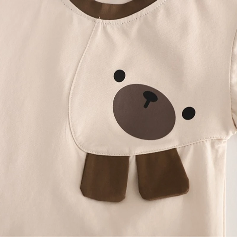 Nueva ropa de verano para bebés, camiseta de manga corta para niños, pantalones cortos, 2 unids/set, ropa para niñas, disfraz para niños pequeños, trajes para niños - imagen 5