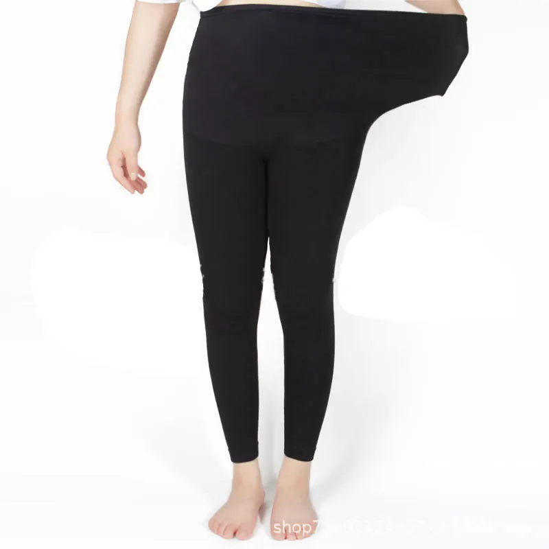 Leggings de maternidad de cintura alta para yoga suaves y delgadas - imagen 3