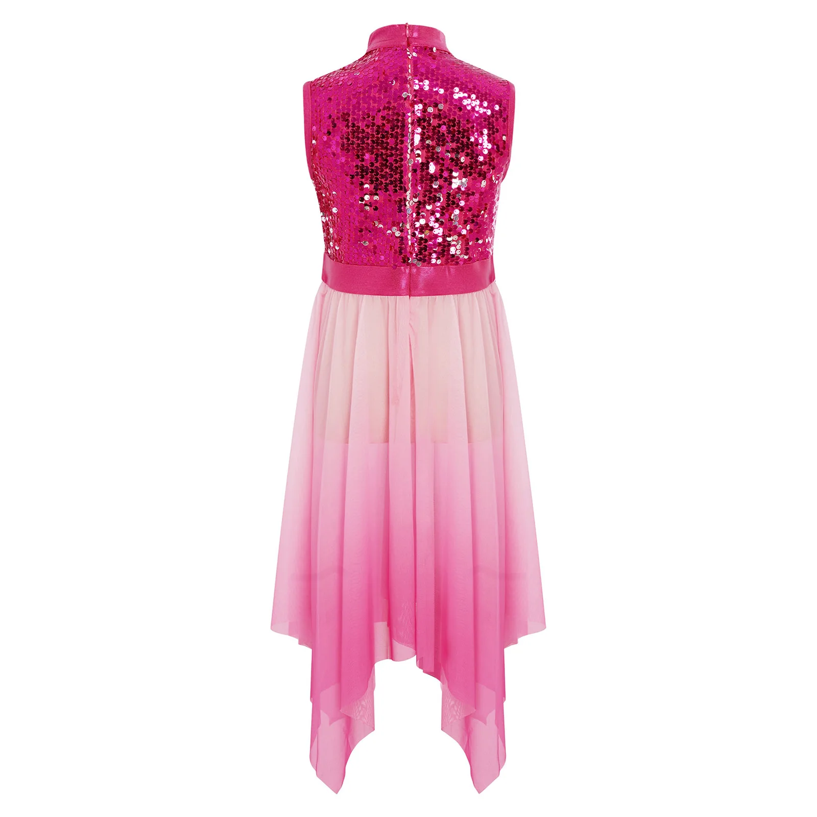 Vestido litúrgico con lentejuelas para niña – Túnica de coro - imagen 5