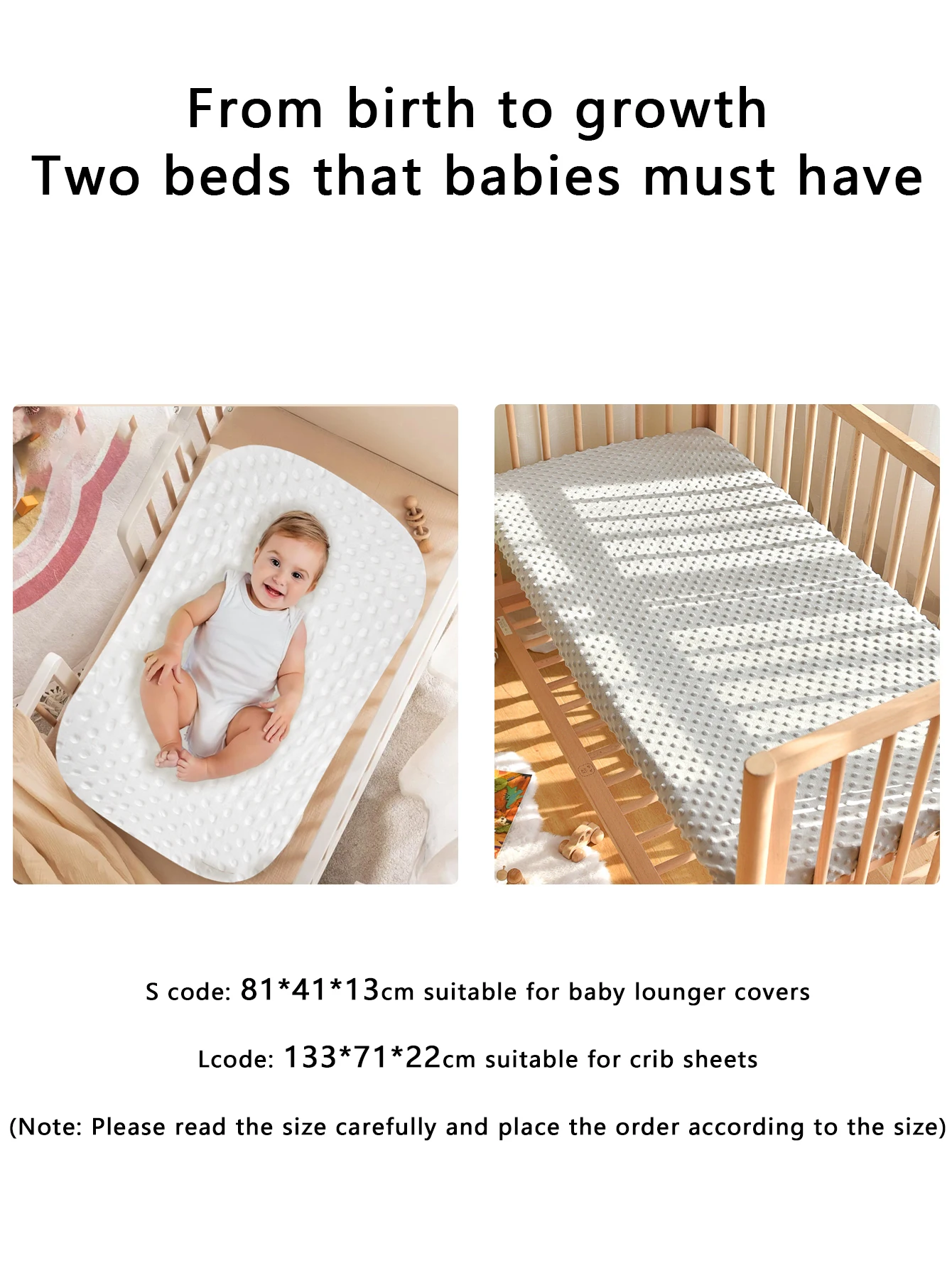 Juego de cama para bebé, funda protectora de colchón, colores suaves y versátiles para el sueño cómodo del bebé, accesorios de cama duraderos - imagen 4