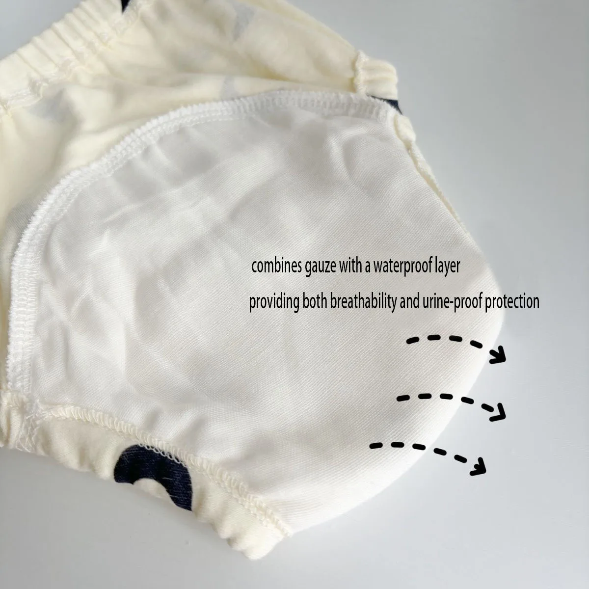 Pantalones de aprendizaje bebé algodón impermeable estampado animales - imagen 4