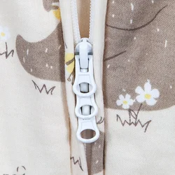 Saco de dormir bebé con motivos abeja y oso para otoño e invierno