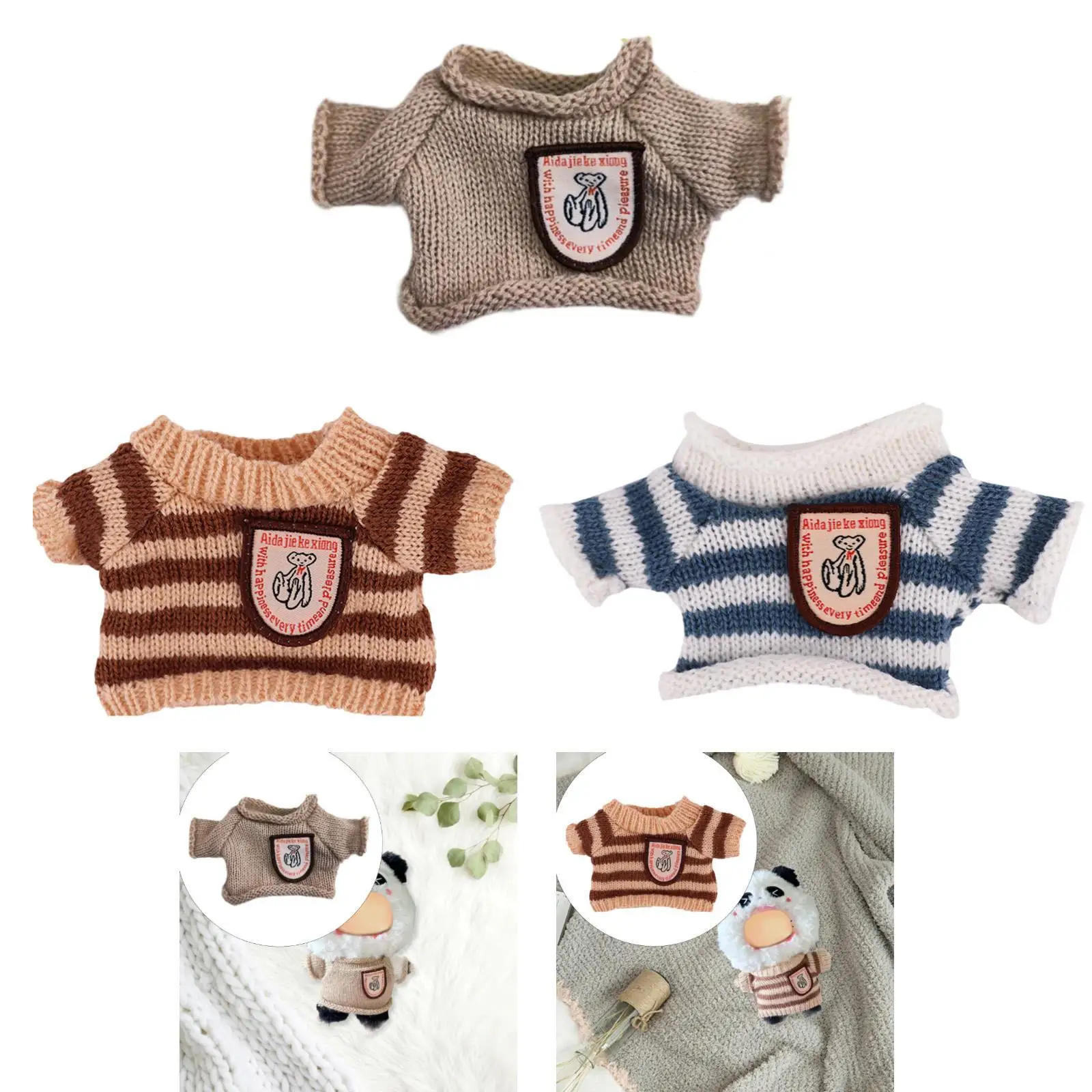20cm Doll Clothes,Comfortable,Girl Doll Clothing,Doll Sweater for 20cm Doll Kids