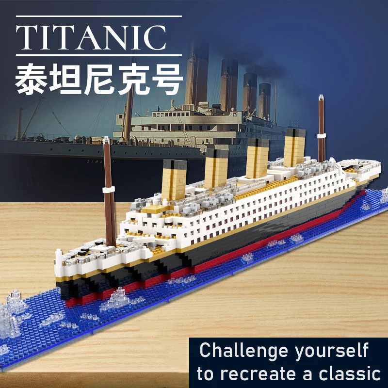 Bloques de construcción del Titanic – Juguete para niños y niñas - imagen 2