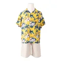 yellow shirt shorts