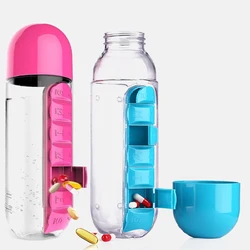 Pastillero infantil con botella de agua - Organizador para ninos