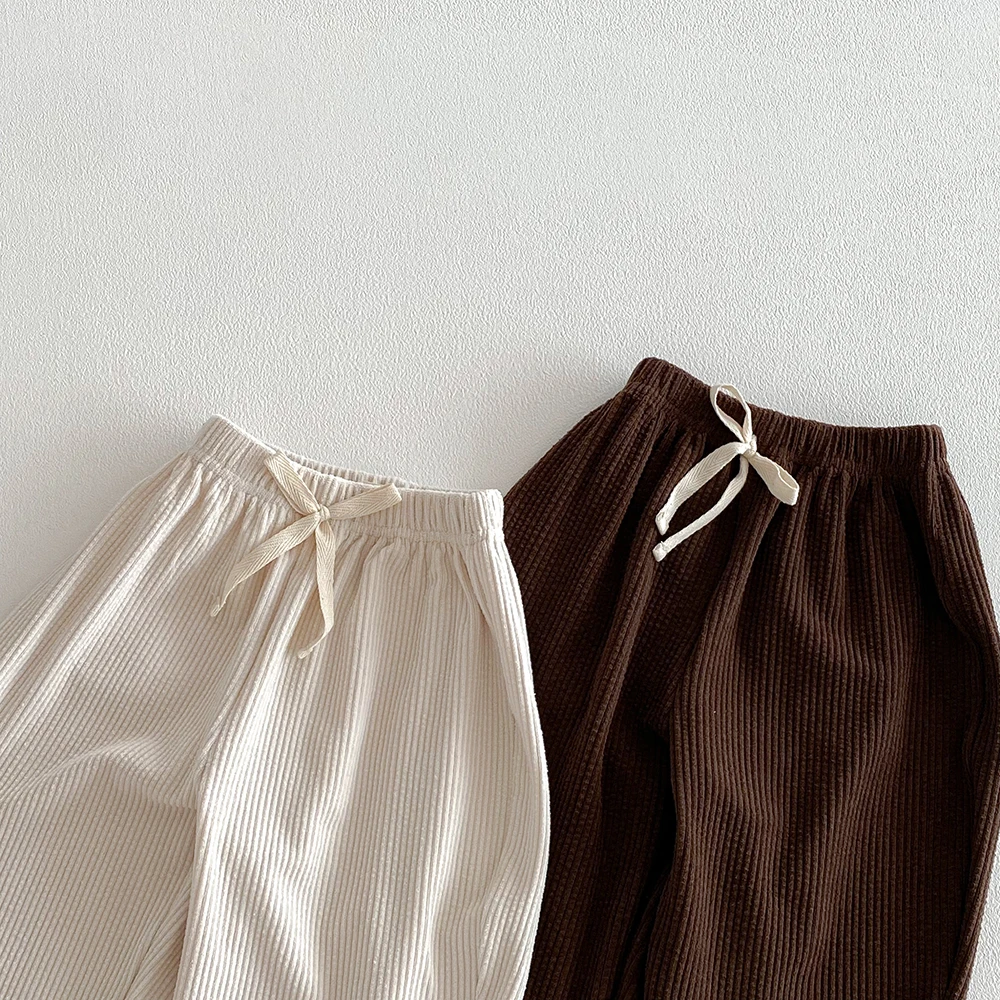 Pantalones de pana elásticos con bolsillos para niños - imagen 4