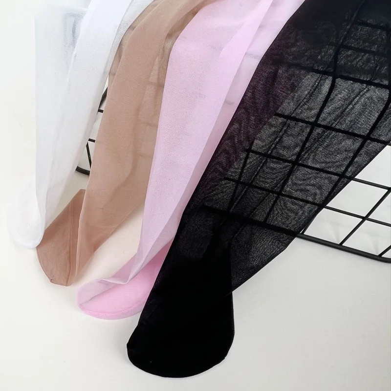 Nuevas pantimedias transparentes finas de verano para niños, medias antigancho para niñas, calcetines de baile blancos al por mayor - imagen 2