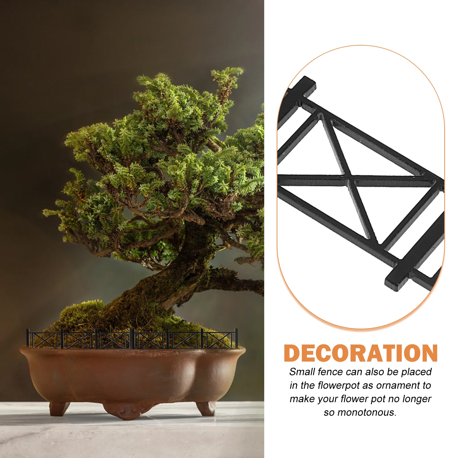 8 Uds. Modelo de barandilla, juguetes, decoración de valla de jardín, adorno de paisaje, accesorio en miniatura - imagen 3