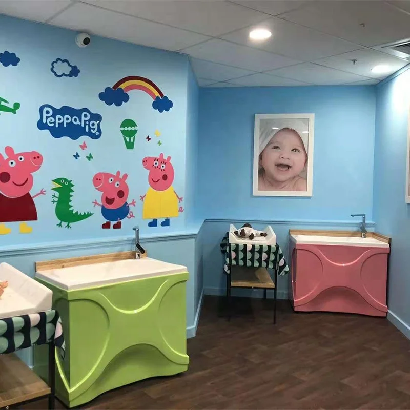 Bañera acrílica de alta calidad para bebé con grifo escurridor, almacenamiento para bebés maternos/aplicación hospitalaria al por mayor de naatorio - imagen 3