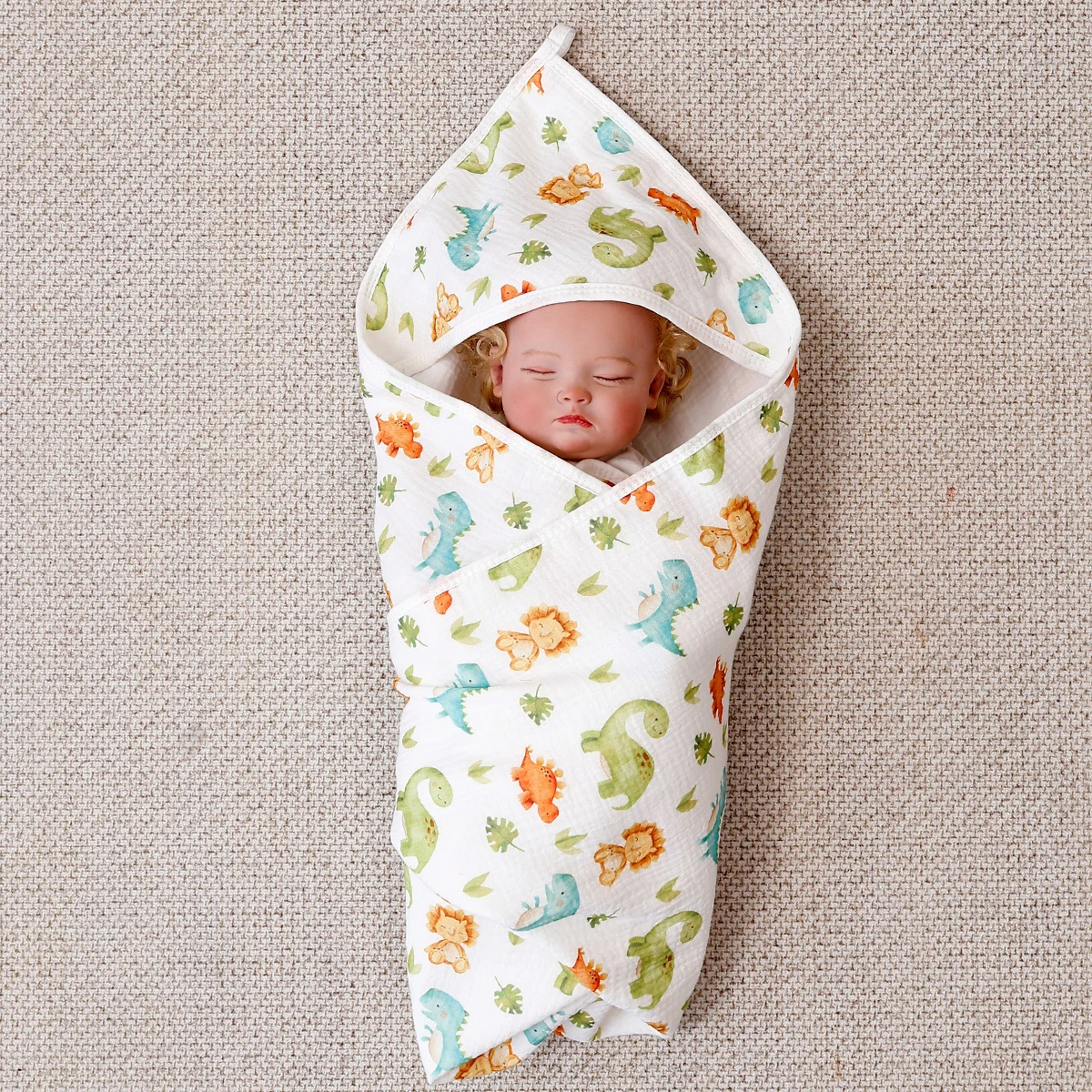 Kangobaby Manta envolvente bebé algodón – Toalla recién nacido - imagen 5