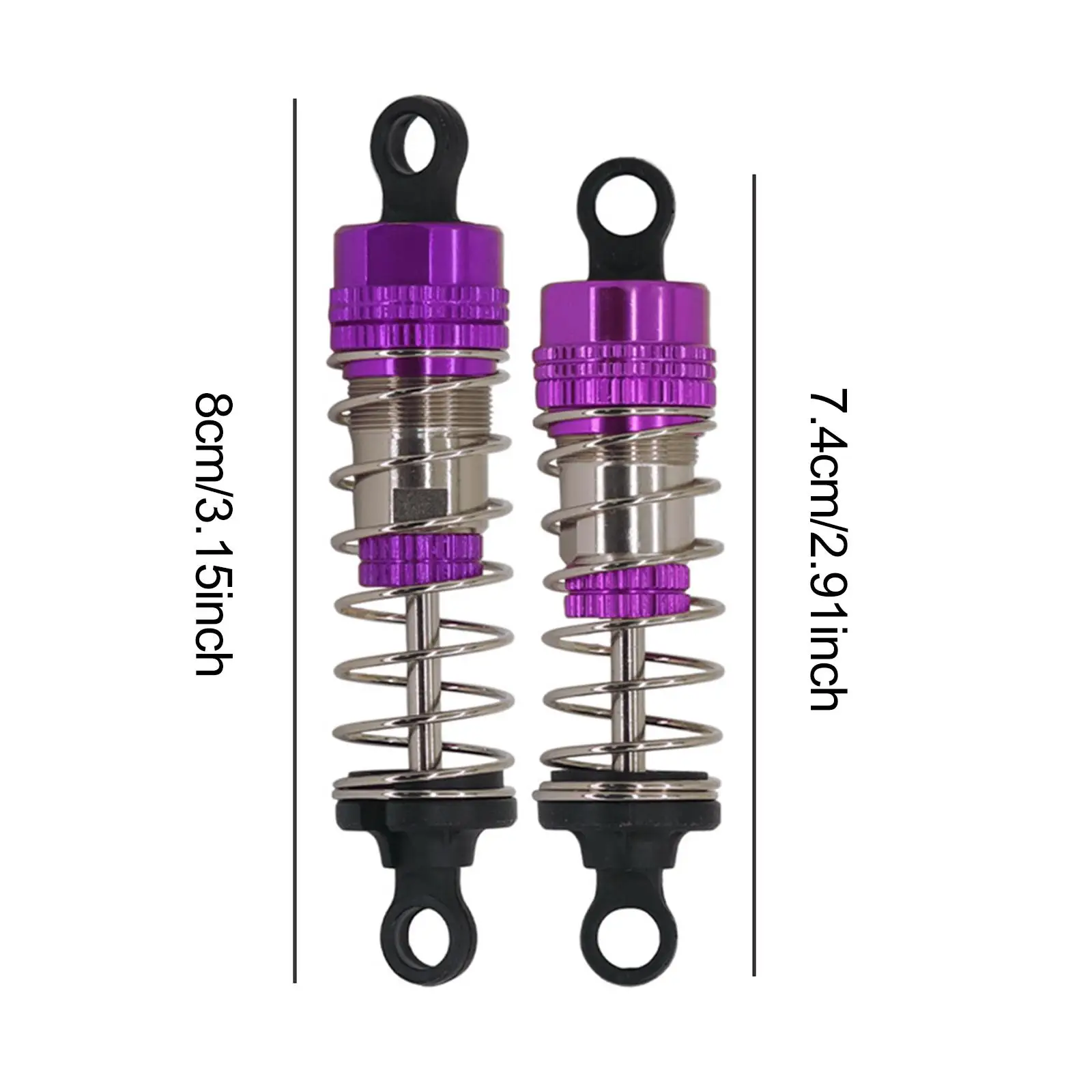 Oil Shock Absorber Set Front and Rear Combo 66mm and 72mm Upgrade Replacement for 14210 14209 1/14 RC Car Sturdy Professional