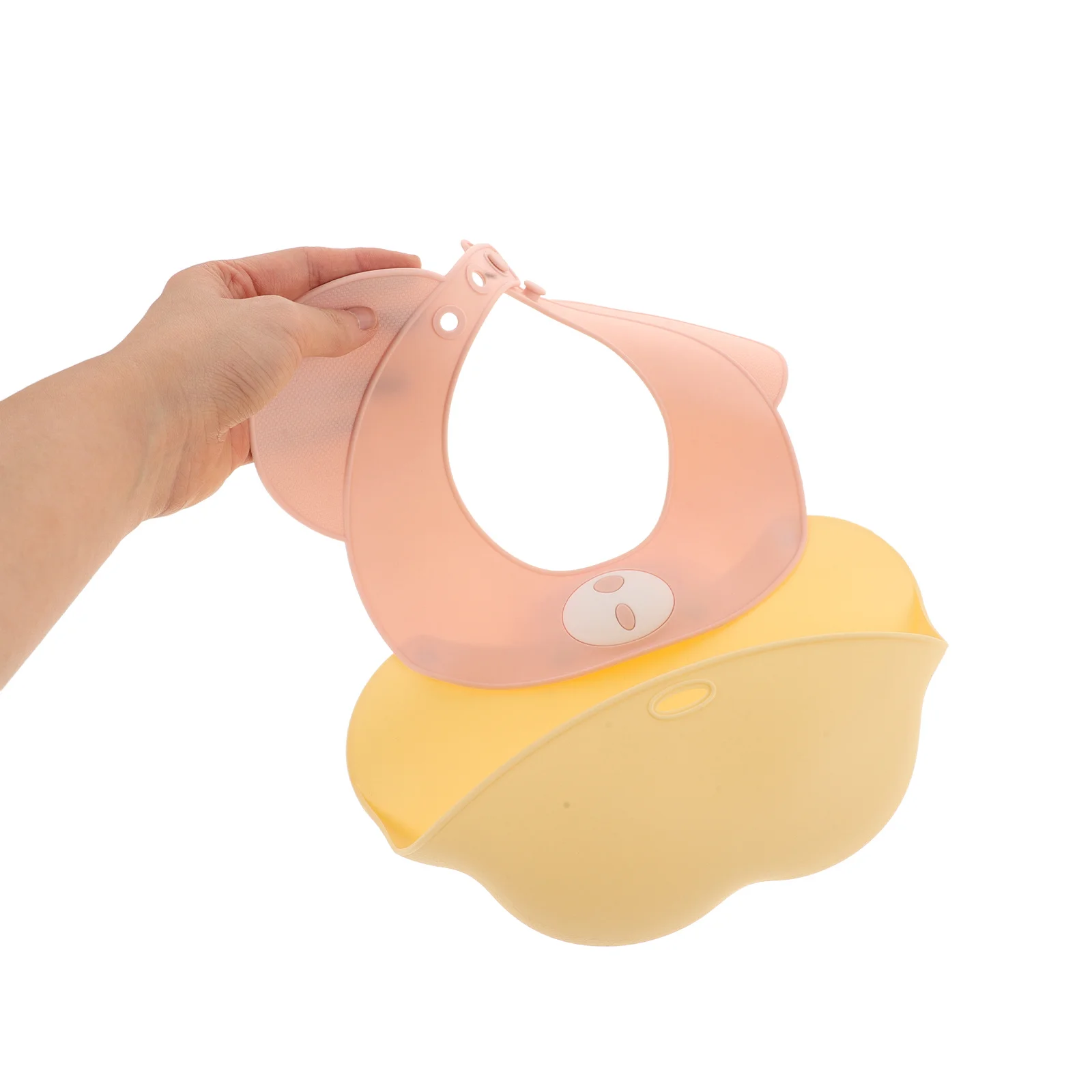 Babero de silicona para bebé, babero de alimentación suave e impermeable con cuello ajustable para bebés, niños y niñas, artículos esenciales para comer para bebés pequeños - imagen 3