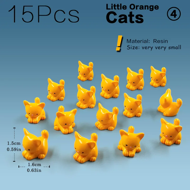 15pcs Orange Cats