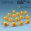 15pcs Orange Cats