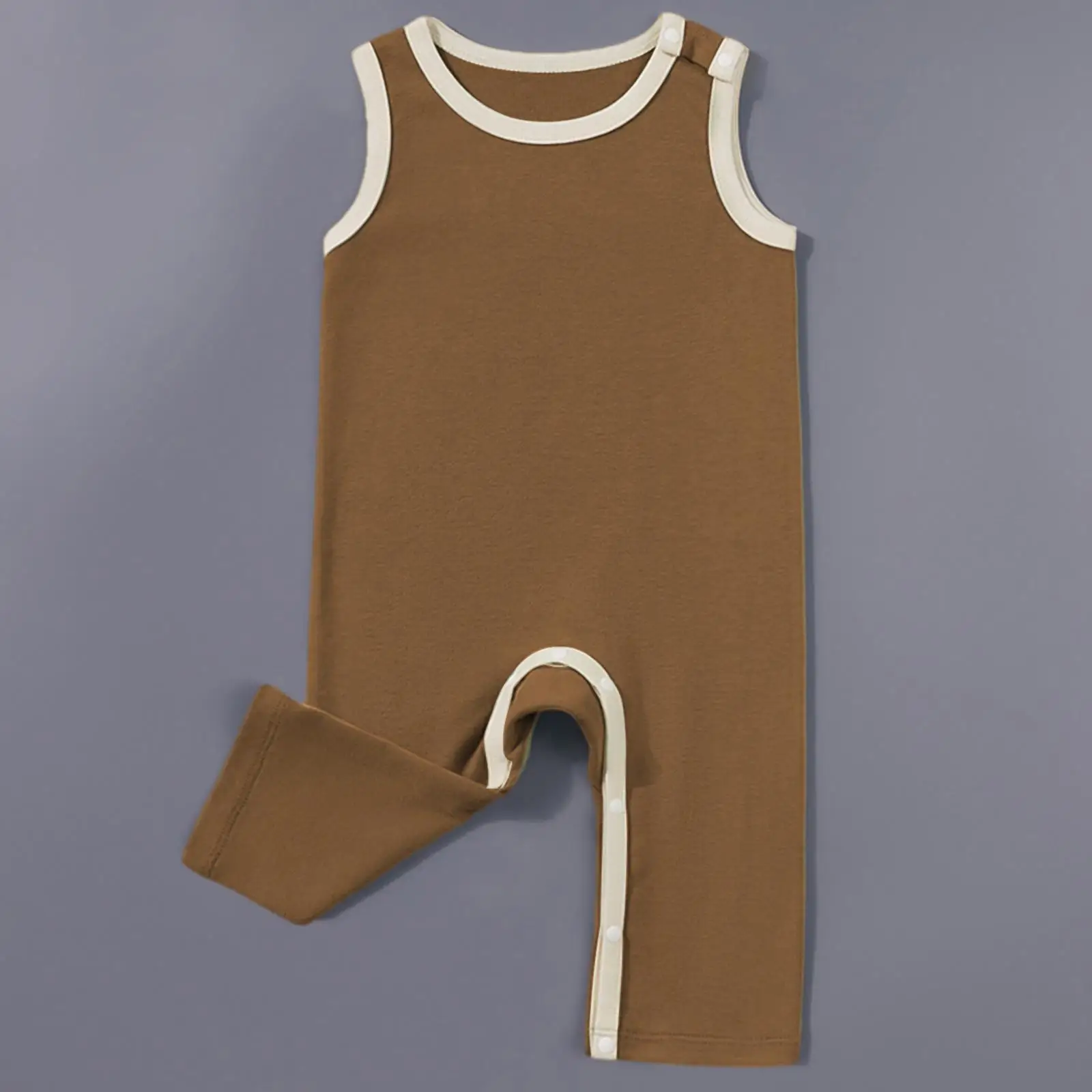 Newborn Cartoon Pyjama Playsuit Outfits Baby Boys Girls Sleeveless Romper for Birthday Party Photo Wedding Party Baptism Outdoor