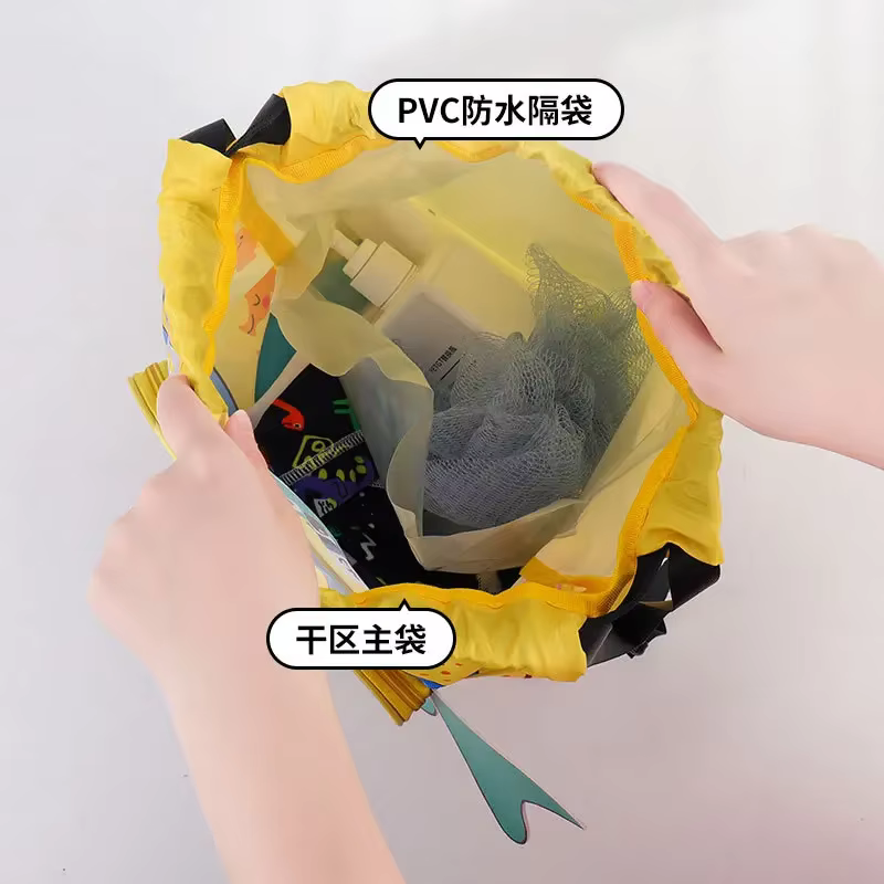 Mochila infantil impermeable con dibujos para natación - imagen 2