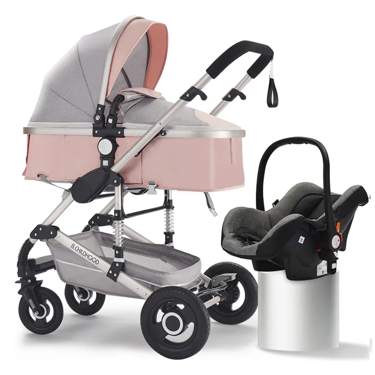 grey pink 3in1