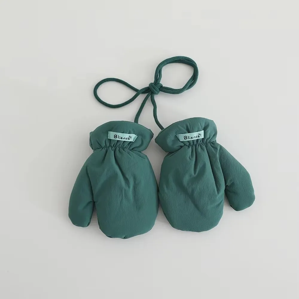 Guantes impermeables para niño con forro polar y cordón ajustable - imagen 2