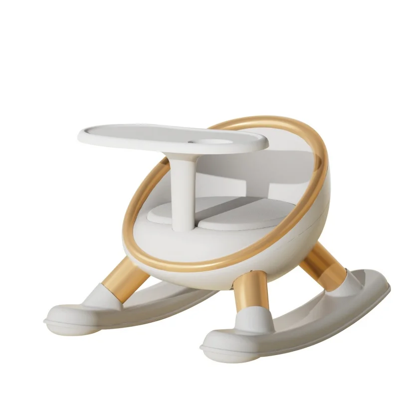 Trona para bebé de comedor con asiento ajustable y mecedora - imagen 3