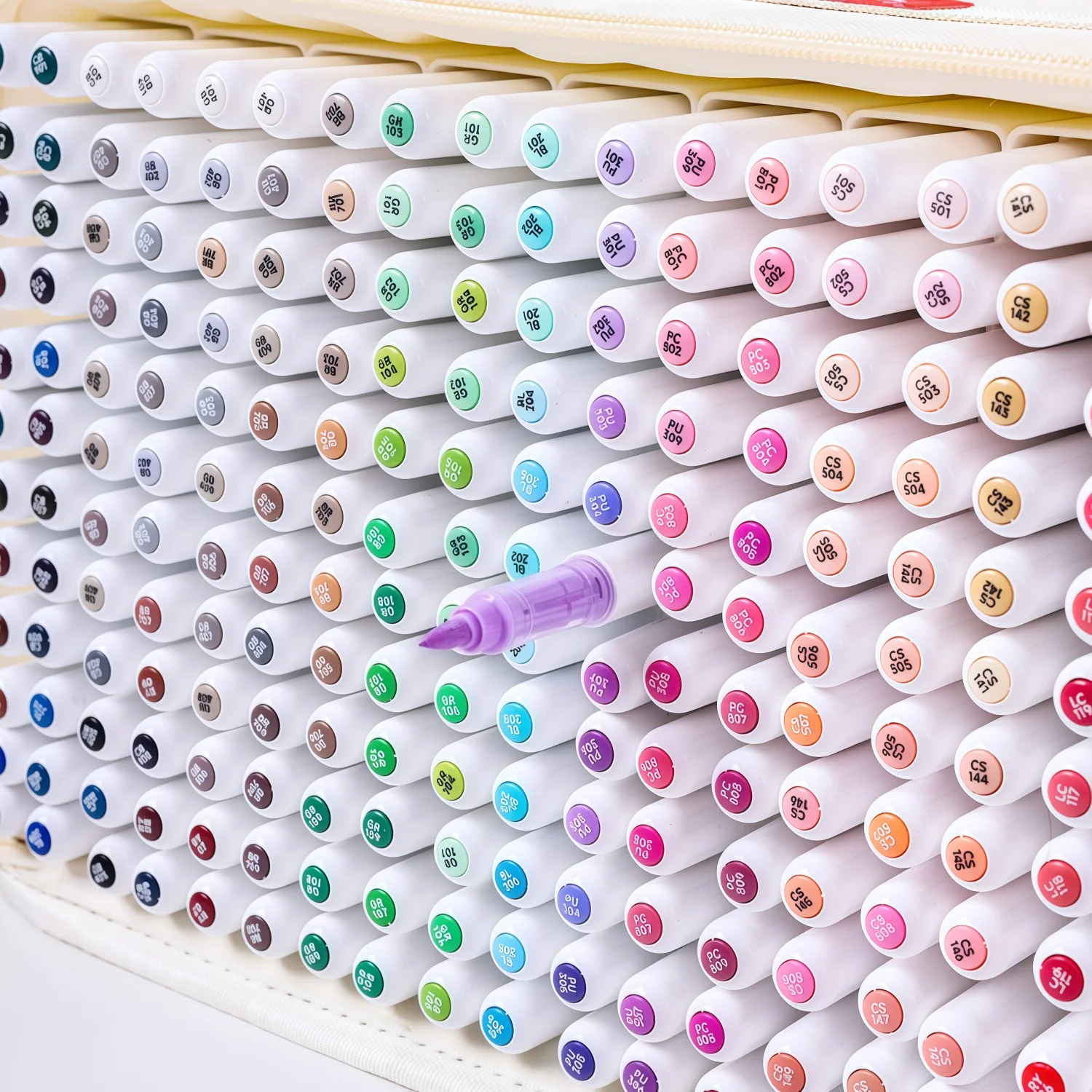 Rotuladores de pintura acrílica con control automático de tinta, estilos de bolsos (con base de almacenamiento), caja de almacenamiento en capas, bolígrafos de pintura acrílica con punta de pincel - imagen 3