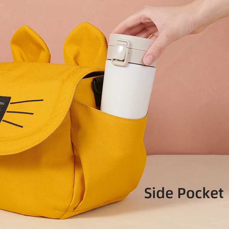 Sunveno-Bolsa de pañales para gatos, bolsa de viaje de gran capacidad para mamá, organizador Universal de bolsas para cochecito de bebé - imagen 4