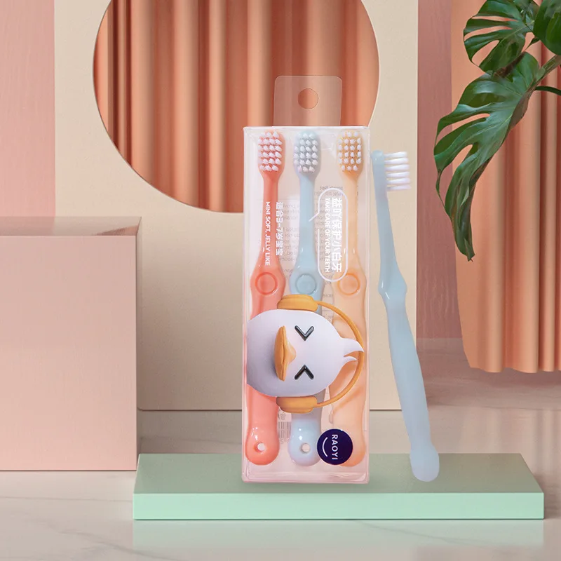 Cepillo de dientes infantil de Color caramelo, limpiador de dientes, 360 - imagen 3