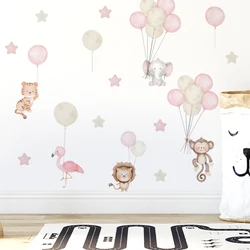 Pegatinas de pared para habitación infantil con elefante y estrellas