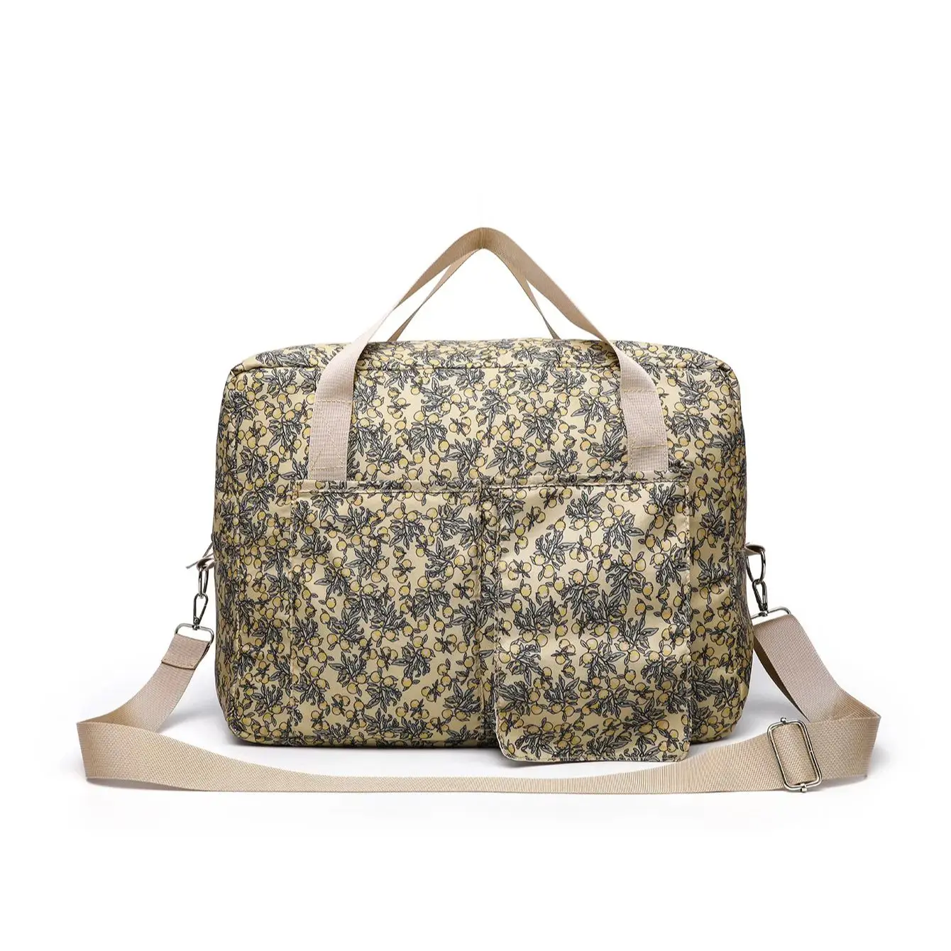 Bolsa de pañales para el cuidado del bebé recién nacido de estilo coreano, bolso de hombro para mamá, cochecito acolchado bordado, organizador de almacenamiento de pañales, bolsos grandes