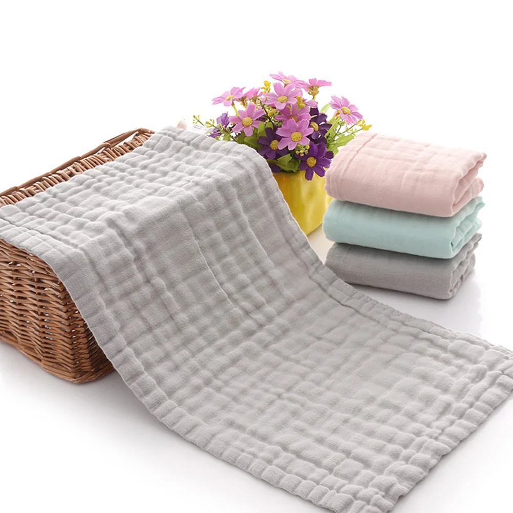 Toalla para lavar la cara de bebé, babero rosa de algodón puro, toalla de absorción de agua, pañuelo para niños, suministros para bebés, pañuelo para niños - imagen 5