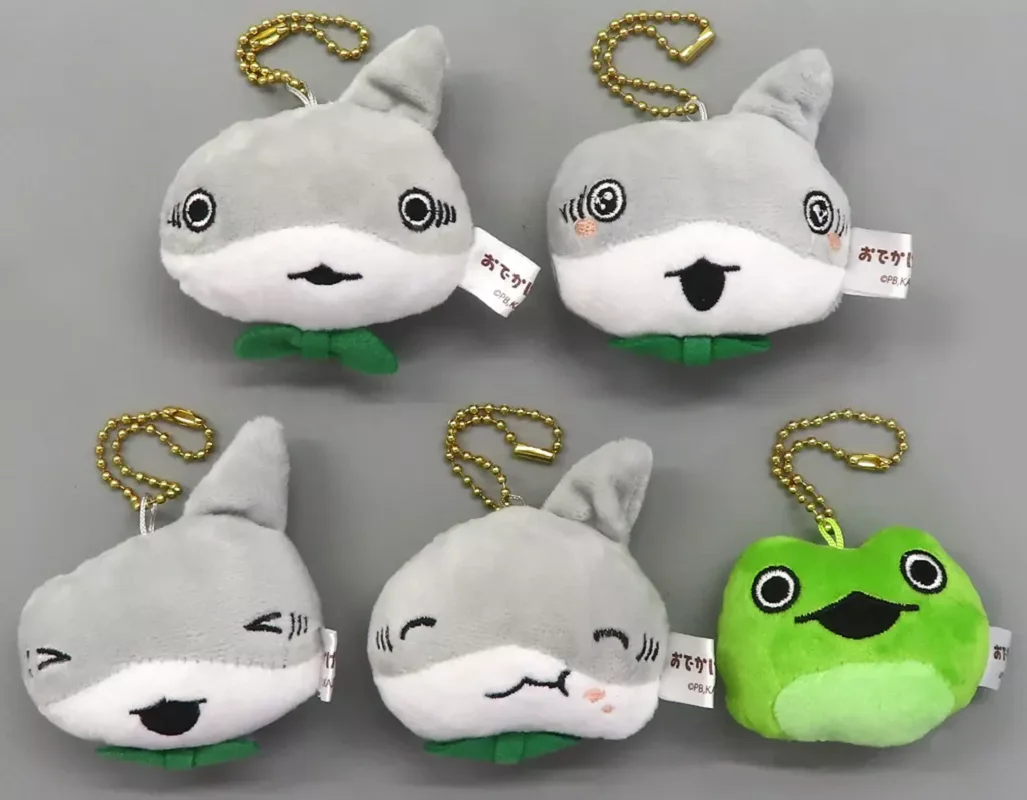 Peluche tiburón-rana verde tierno para niños – Suave y divertido - imagen 3