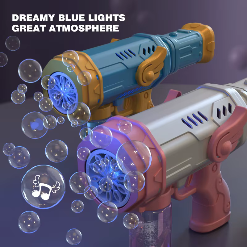 Pistola automática de burbujas para niños – Juguete exterior