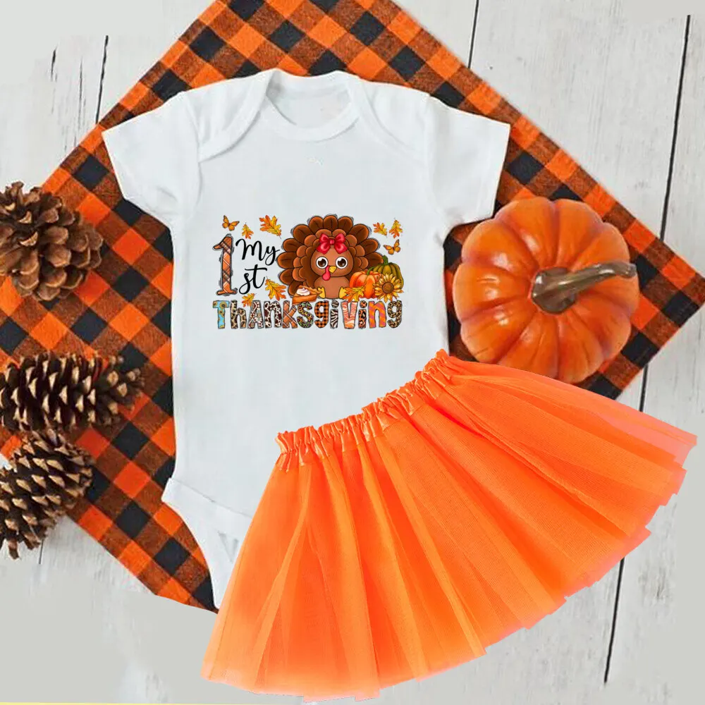 Vestido tutu y pelele para bebé niña – Colección otoño - imagen 3