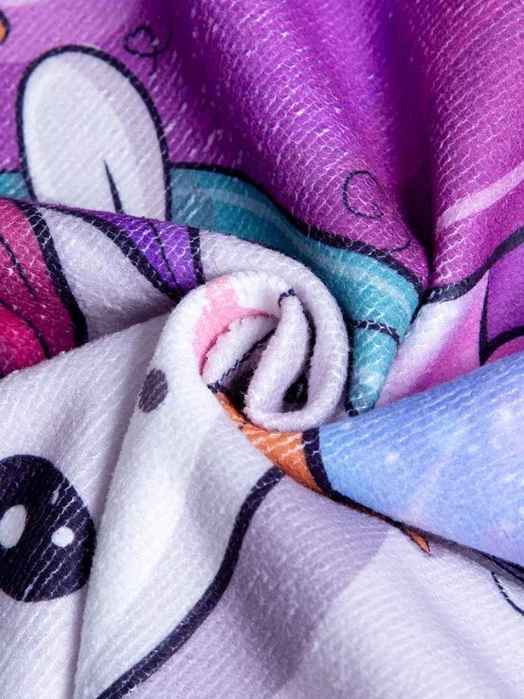 Toalla de baño con capucha infantil unicornio suave - imagen 3