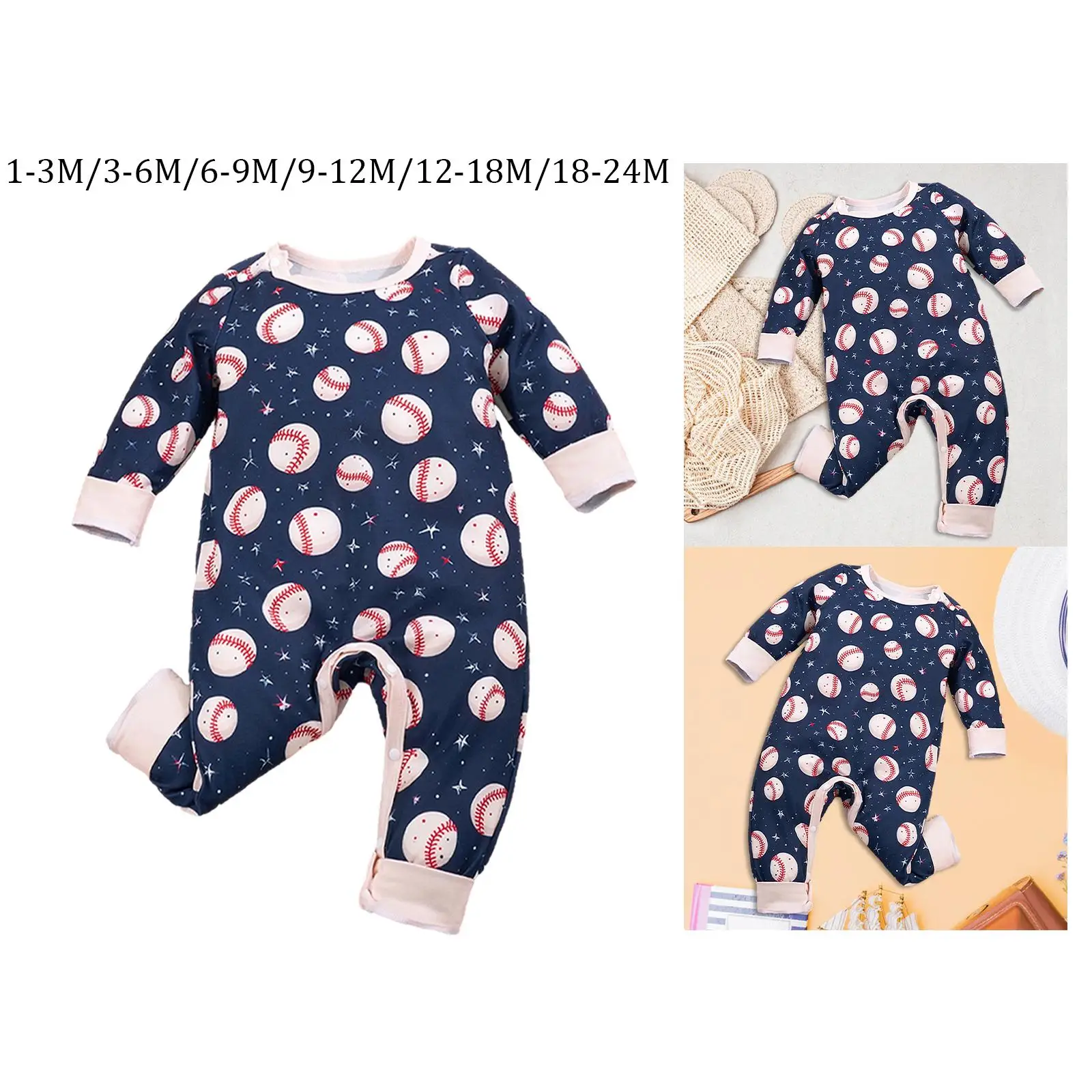 Spring Long Sleeve Jumpsuit Infant Cute Climb Suit Breathable Clothes Nightclothes Casual Fashion Kids Clothes Baby Clothes