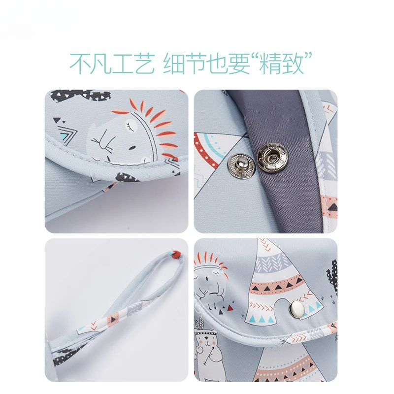 Bolsa de pañales para bebés reutilizable, impermeable, organizador de almacenamiento para mamás, mochila de pañales de viaje para cambiarse de bebé, accesorios para el cuidado del bebé - imagen 4