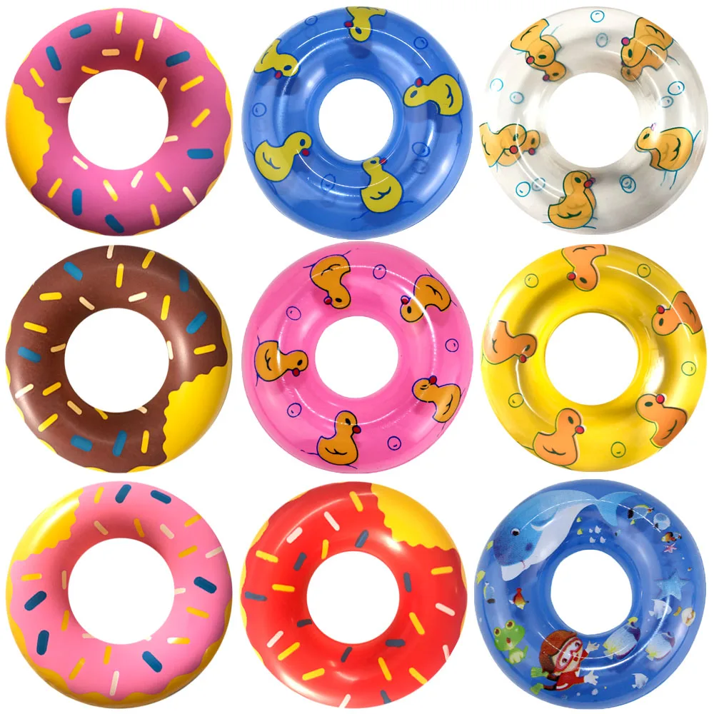 NK oficial 3 unids/set traje de baño Bikini ropa de playa + 1x anillo de natación aleatorio + 1x zapatillas traje de baño para ropa de muñeca 1/6 - imagen 4