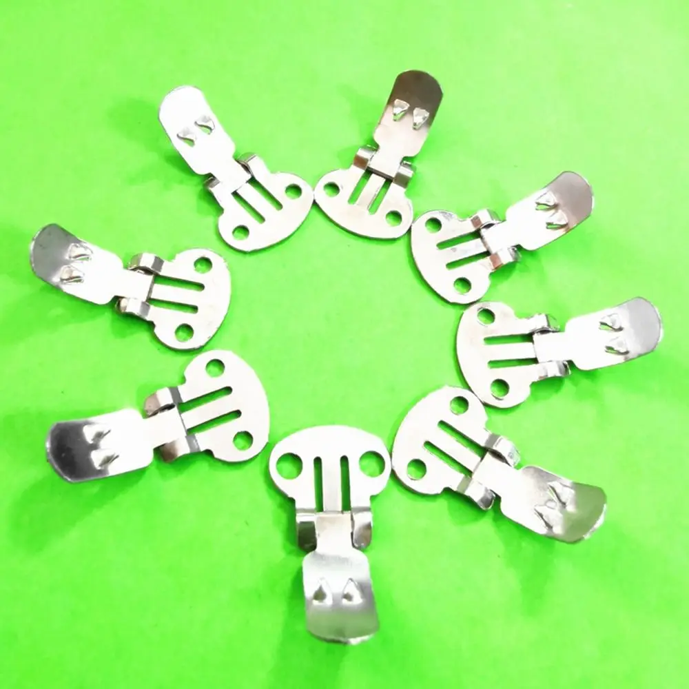 20 unids/lote, accesorios para zapatos artesanales de acero inoxidable, abrazadera para zapatos, Clips de flores, soporte para zapatos, hebillas para zapatos - imagen 3