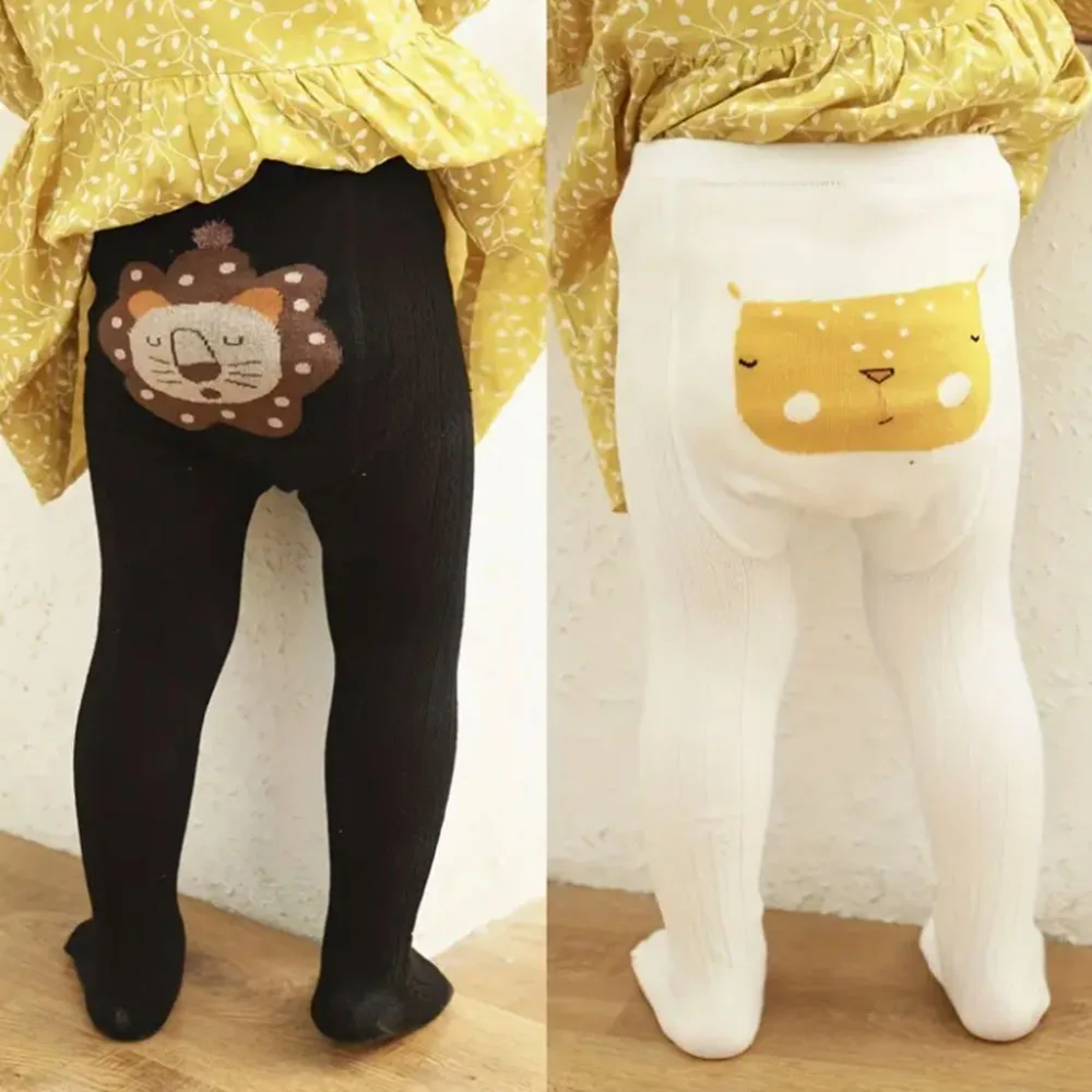 Lindas mallas de punto con diseño de trasero de animales de dibujos animados para jóvenes, suaves y cómodas, tela de punto para todas las estaciones, ropa para recién nacidos - imagen 4