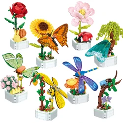 Tulipán de bloques 3D para niños – Flor decorativa infantil
