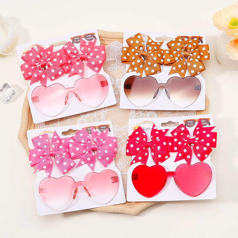 Butterfly Hair Clips for Girls - Cute Glasses Hairpins Headband Set Fashion Party Hair Accessories Gifts Kids Bow Barrettes - imagen 4