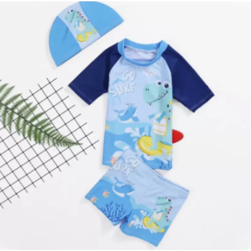 Bañador infantil UV con capucha - Tiburón para niños - imagen 2