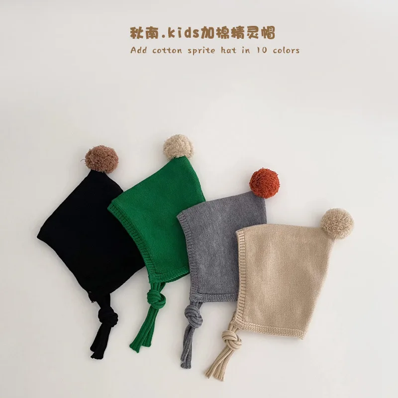 Gorro invierno con orejitas para bebé – Doble capa y pompón - imagen 3